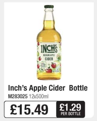 Inch’s Apple Cider Bottle
