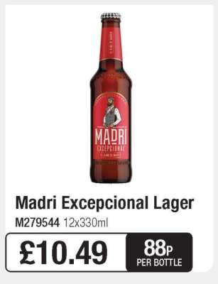 Madri Excepcional Lager