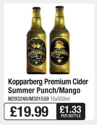 Kopparberg Premium Cider Summer Punch/Mango