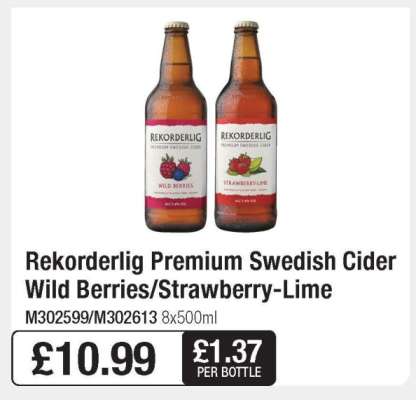 Rekorderlig Premium Swedish Cider Wild Berries/Strawberry-Lime