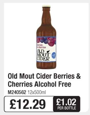 Old Mout Cider Berries & Cherries Alcohol Free