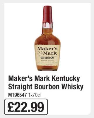 Maker’s Mark Kentucky Straight Bourbon Whisky