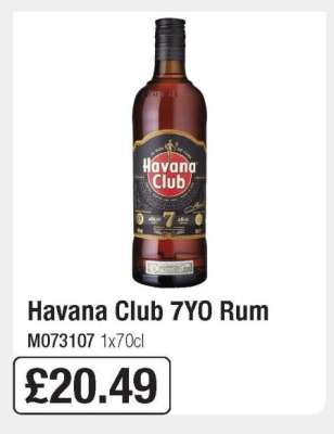 Havana Club 7YO Rum