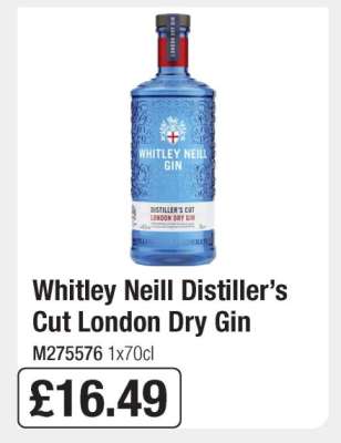 Whitley Neill Distiller’s Cut London Dry Gin