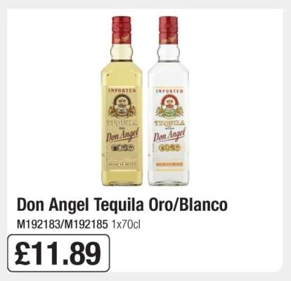 Don Angel Tequila Oro/Blanco