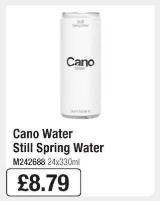 Cano Water Still Spring Water