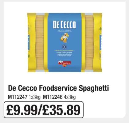 De Cecco Foodservice Spaghetti