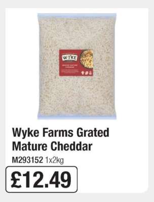 Wyke Farms Grated Mature Cheddar