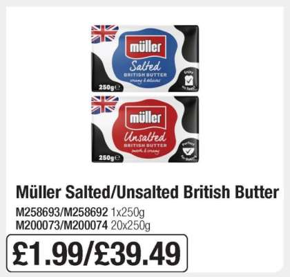 Müller Salted/Unsalted British Butter