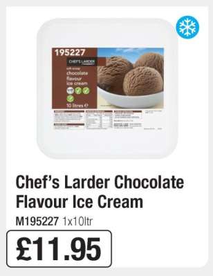 Chef’s Larder Chocolate Flavour Ice Cream