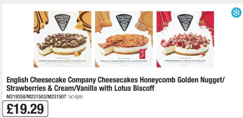 English Cheesecake Company Cheesecakes