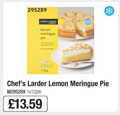 Chef’s Larder Lemon Meringue Pie
