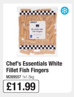 Chef’s Essentials White Fillet Fish Fingers