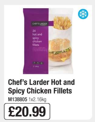 Chef’s Larder Hot and Spicy Chicken Fillets