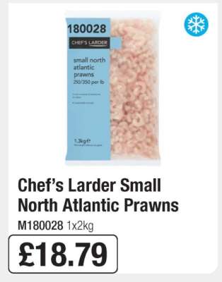 Chef’s Larder Small North Atlantic Prawns