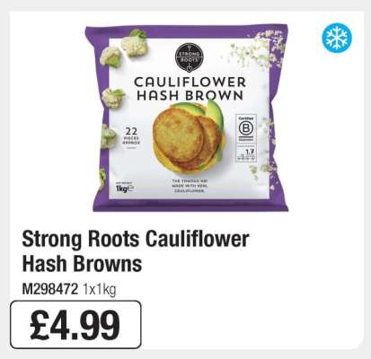 Strong Roots Cauliflower Hash Browns