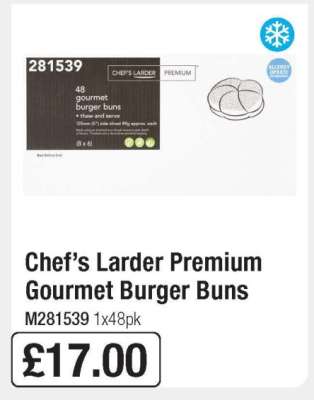 Chef’s Larder Premium Gourmet Burger Buns