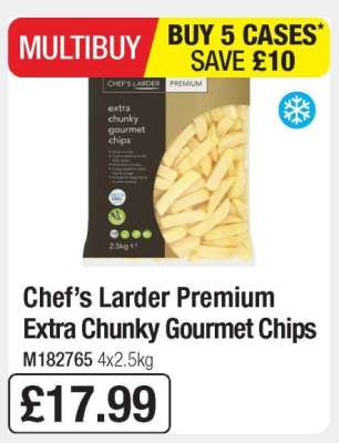Chef’s Larder Premium Extra Chunky Gourmet Chips