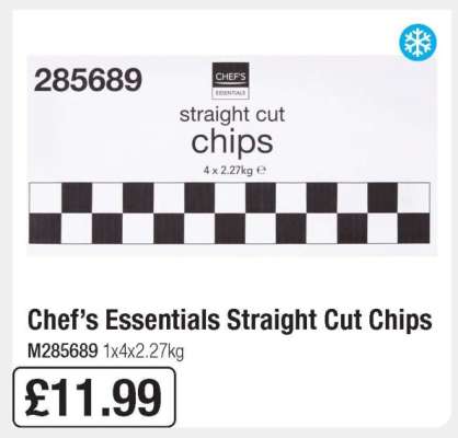 Chef’s Essentials Straight Cut Chips