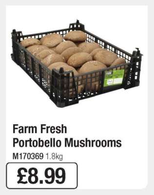 Farm Fresh Portobello Mushrooms