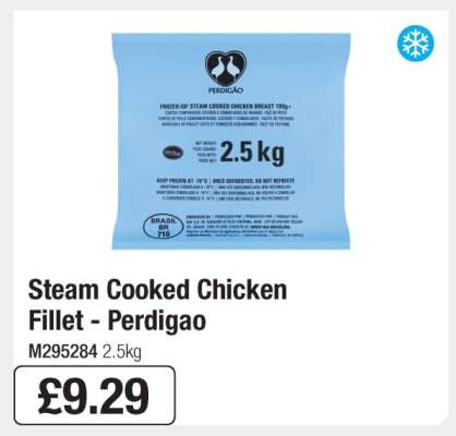 Steam Cooked Chicken Fillet - Perdigao