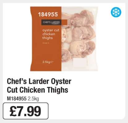 Chef’s Larder Oyster Cut Chicken Thighs