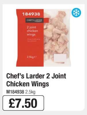 Chef’s Larder 2 Joint Chicken Wings