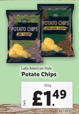 Latin American Style Potato Chips