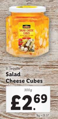 El Tequito Salad Cheese Cubes