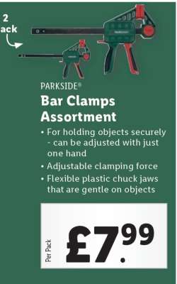 PARKSIDE Bar Clamps Assortment