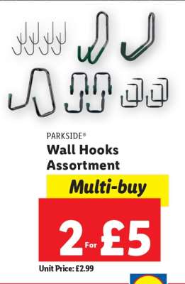 PARKSIDE Wall Hooks Assortment