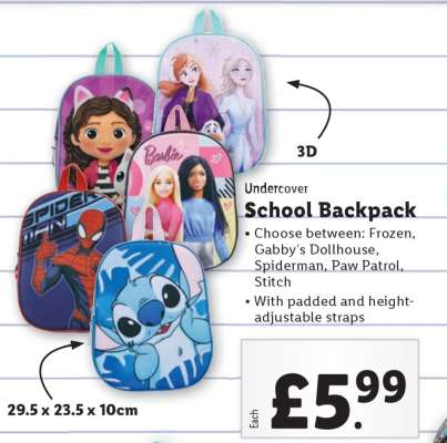 Undercover School Backpack