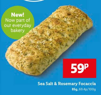Sea Salt & Rosemary Focaccia