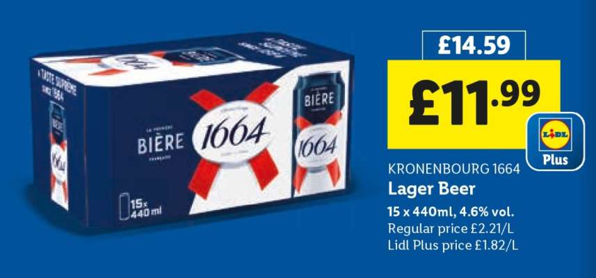 KRONENBOURG 1664 Lager Beer