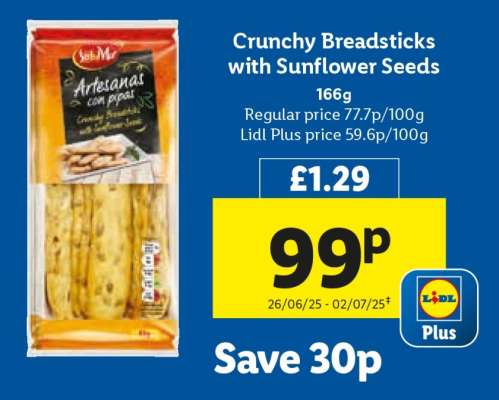 Crunchy Breadsticks with Sunflower Seeds
