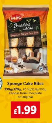 Sponge Cake Bites