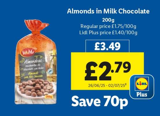 Almonds in Milk Chocolate