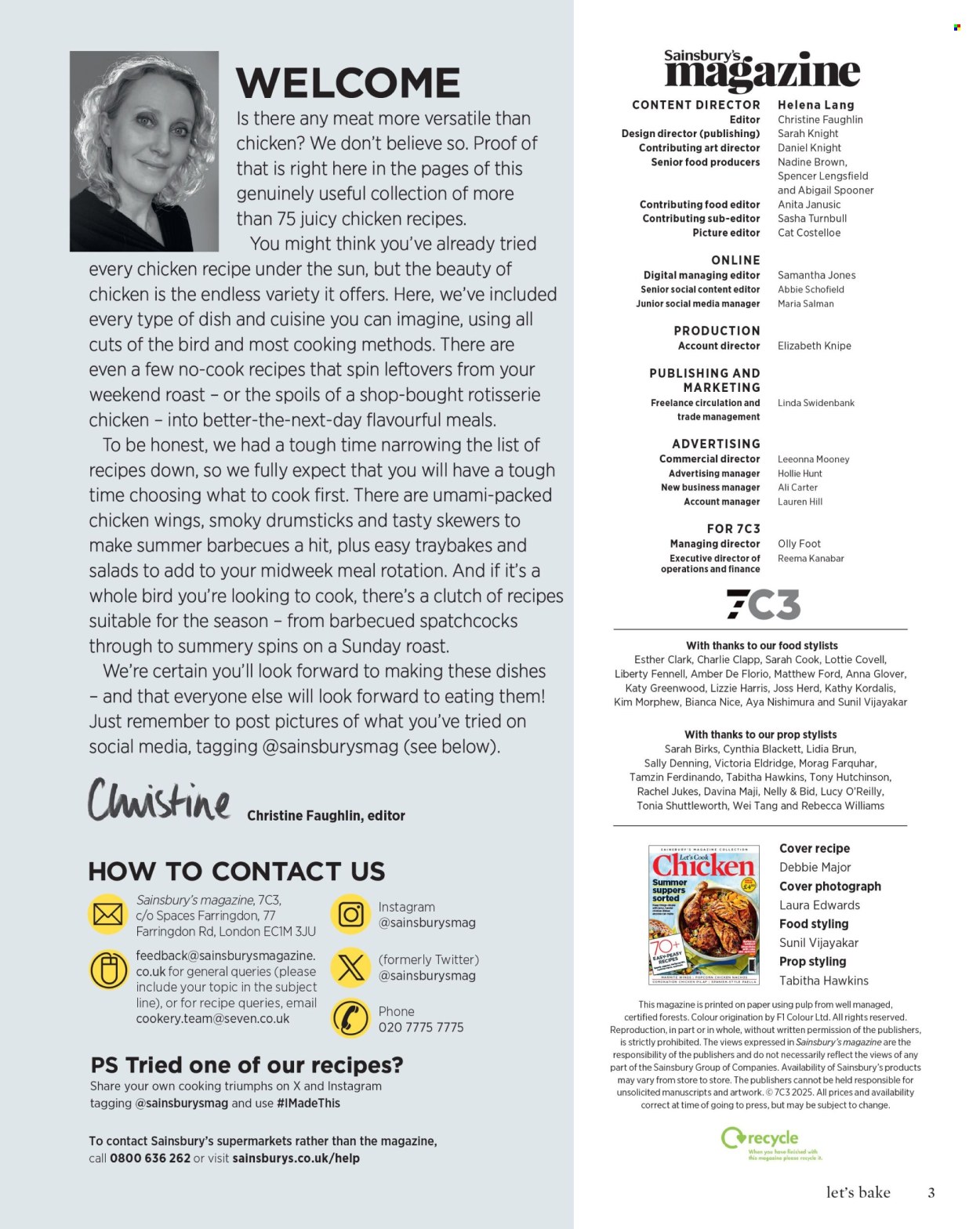 Sainsbury's offer. Page 3