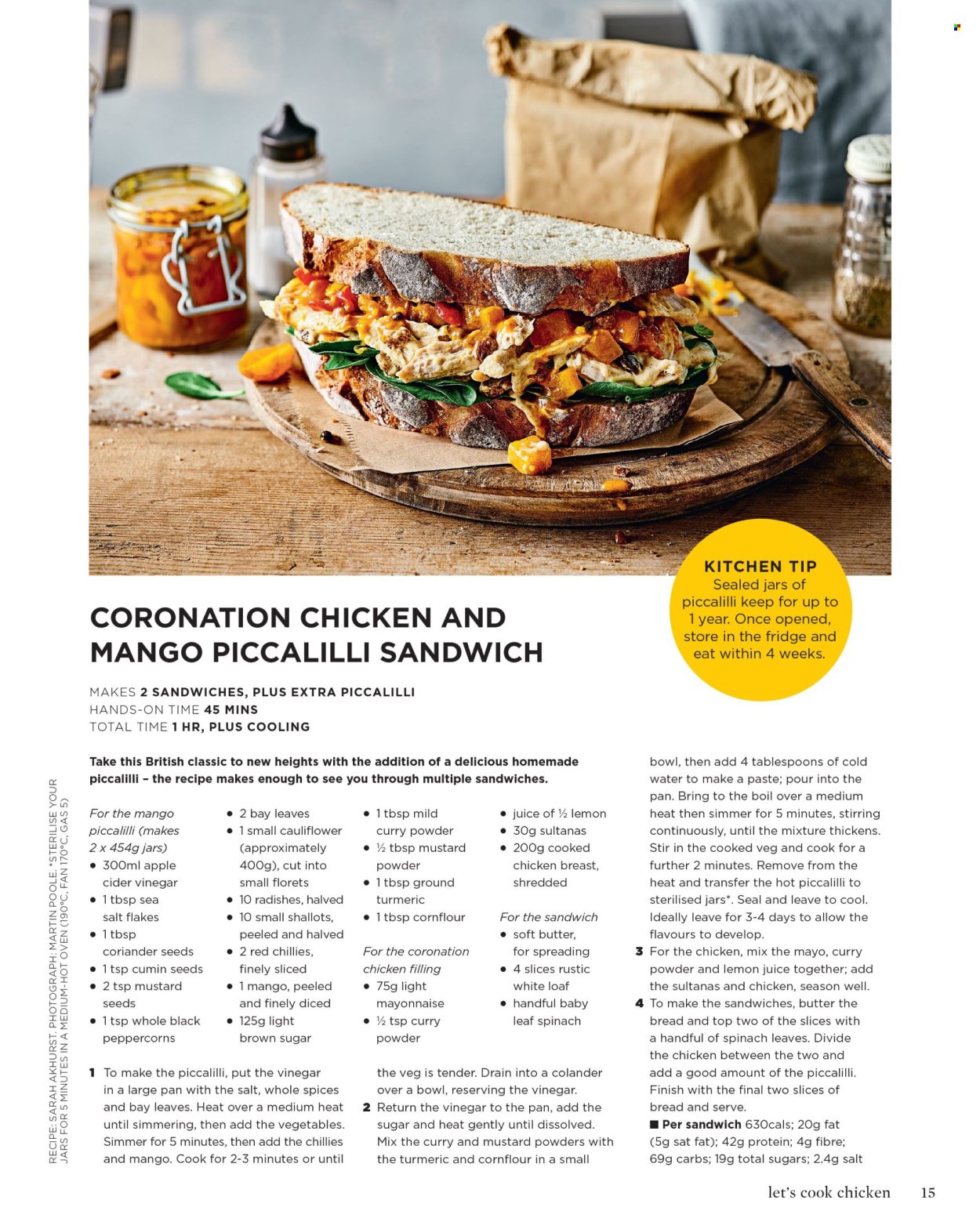 Sainsbury's offer. Page 15