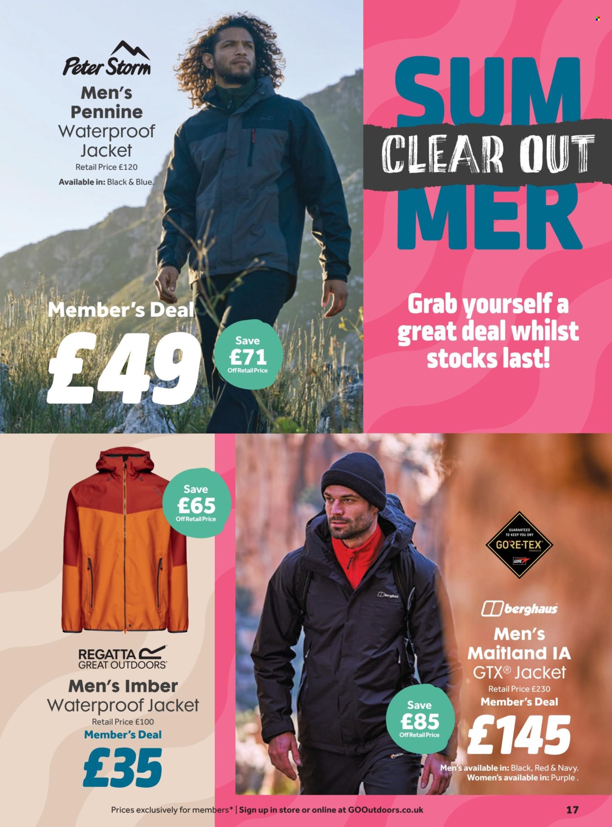 GO Outdoors offer - 24/06/2025 - 21/07/2025. Page 17
