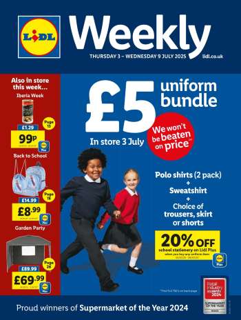 Lidl offer  - 03/07/2025 - 09/07/2025.