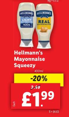 Hellmann's Mayonnaise Squeezy
