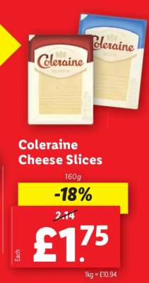 Coleraine Cheese Slices