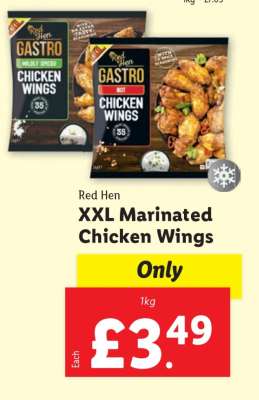 Red Hen XXL Marinated Chicken Wings