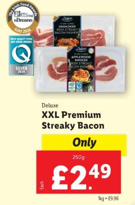 Deluxe XXL Premium Streaky Bacon
