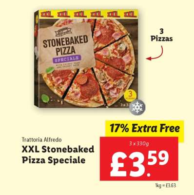 Trattoria Alfredo XXL Stonebaked Pizza Speciale