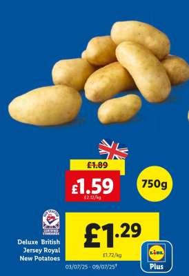 Deluxe British Jersey Royal New Potatoes