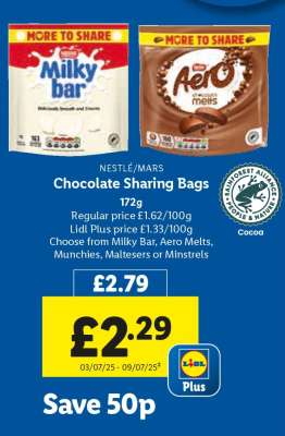 Chocolate Sharing Bags