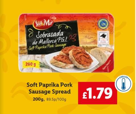 Soft Paprika Pork Sausage Spread