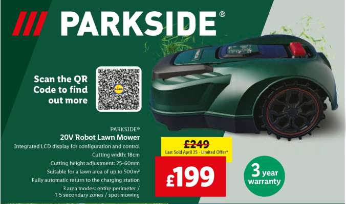 PARKSIDE 20V Robot Lawn Mower